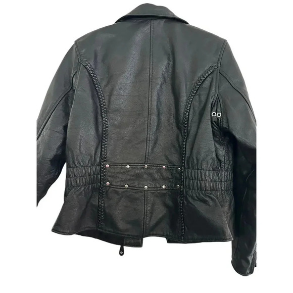 First Classics Italian Leather Gear Leather Motorcycle Jacket Size L - Picture 13 of 16